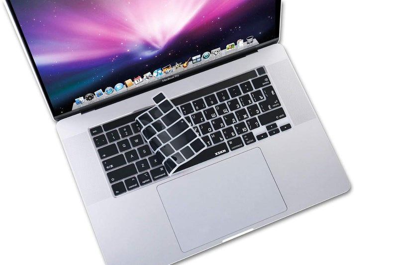 XSKN Russian Language Silicone Keyboard Cover Skin for 2019 2020 MacBook Pro 16.2 13.3 inch with Touch Bar and Touch IDA2141 A2251 A2289 A2338 M1 US & EU Common Version - Image 5